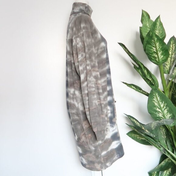 Young Fabulous & Broke Tie Dye Long Sleeve Turtle Neck Sweatshirt Mini Dress M - Picture 9 of 16